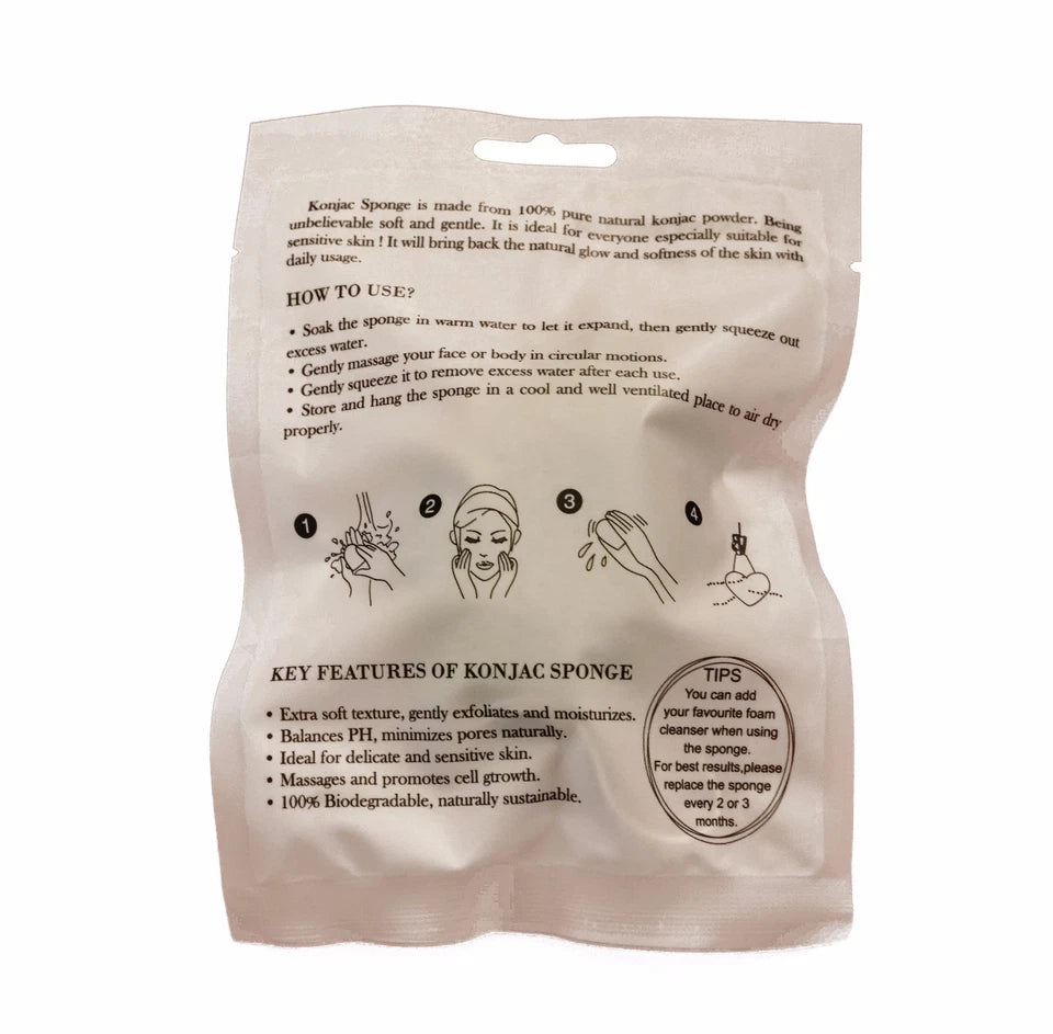 Konjac 100% Natural Facial Sponge image 18
