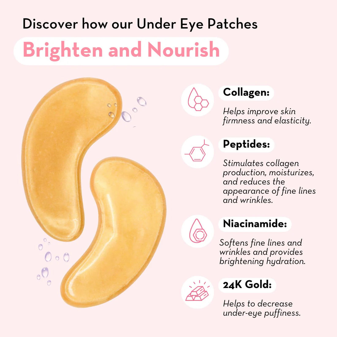 24K Gold Pure Luxury Lift and Firm Hydra-Gel Eye Patches image 1